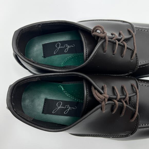 Jean Yves Stanford Brown Upper Square Toe Derby Mens 10.5M Dress Shoes* - Picture 6 of 8